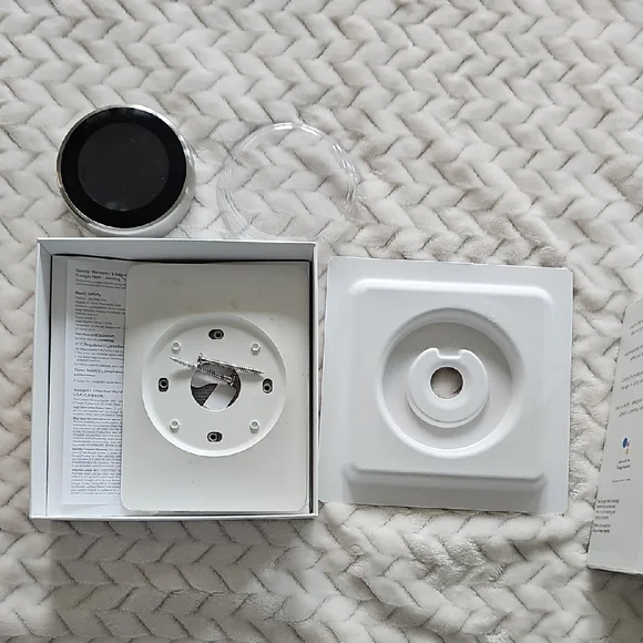 Black and Silver Smart Thermostat Accessory